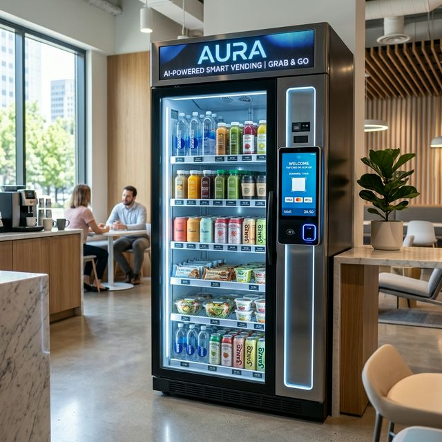 AI smart cooler in a Cape Coral office